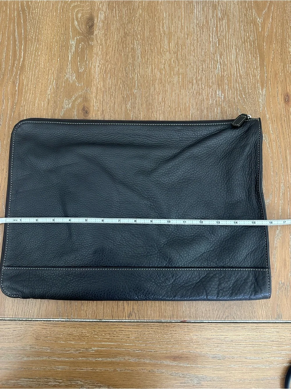 Levenger brown leather laptop case “breifolio”
